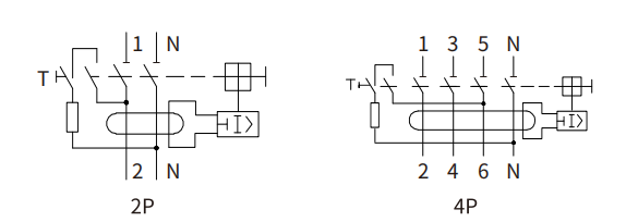 Diagrama de circuito RCCB-EKL1-63